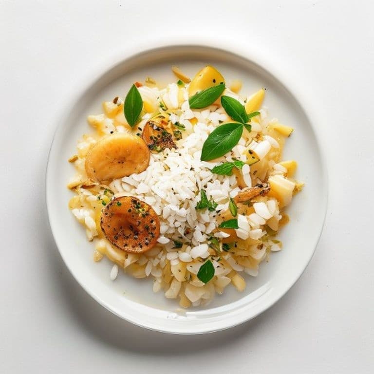 Porridge de riz au lait de coco et banane