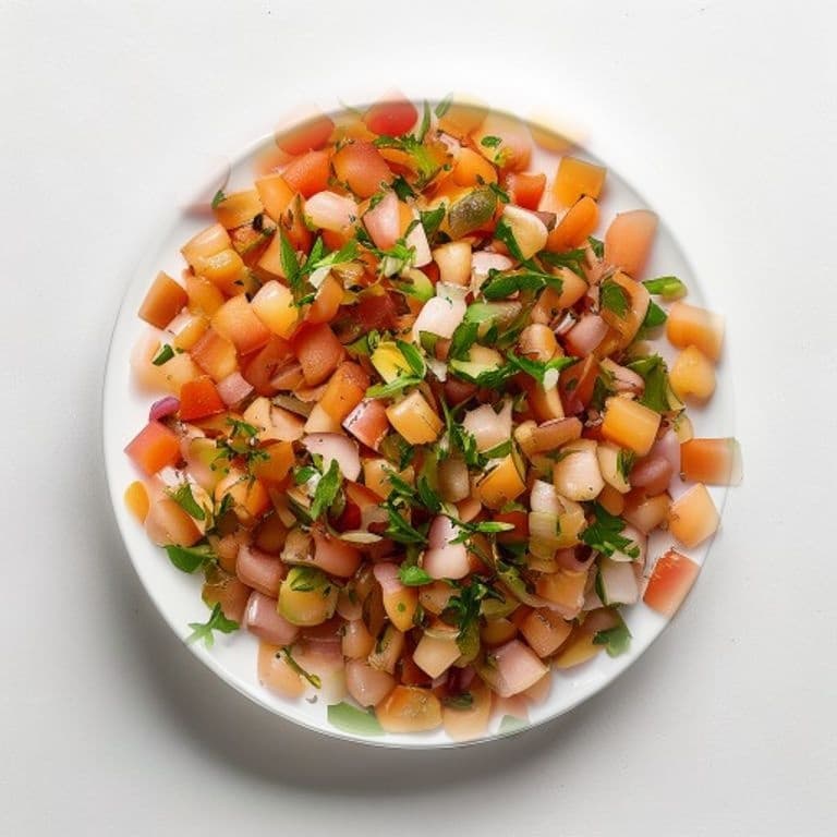 Salade de lentilles corail froide, oignon rouge et coriandre
