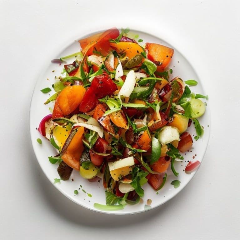 Salade de pois chiches, poivron et cumin