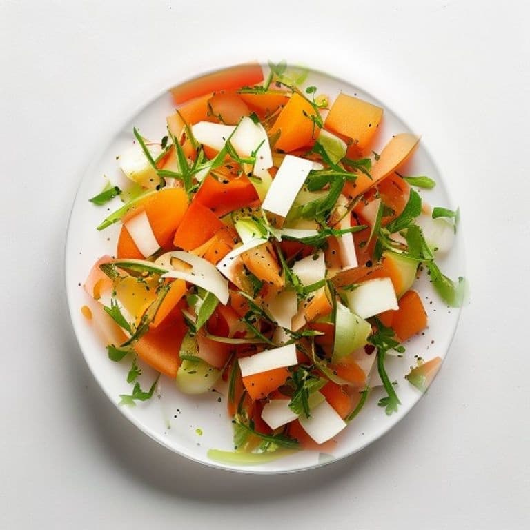 Salade de carotte, pomme et noisettes