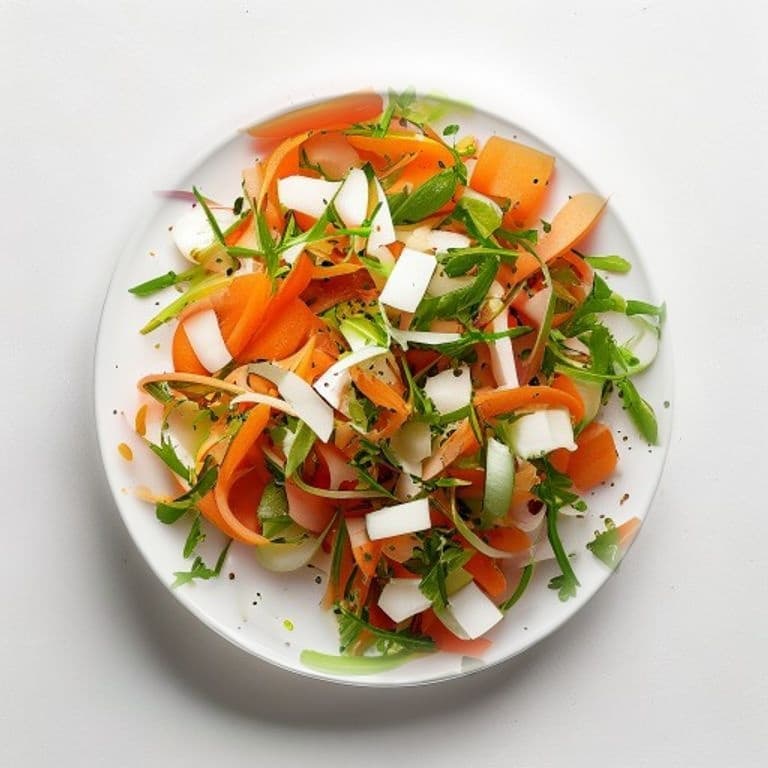Salade de carotte, radis et noisettes