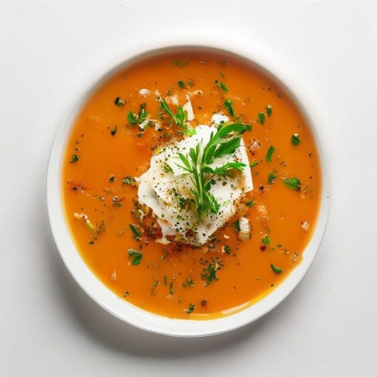 Velouté de carotte, cumin et coriandre