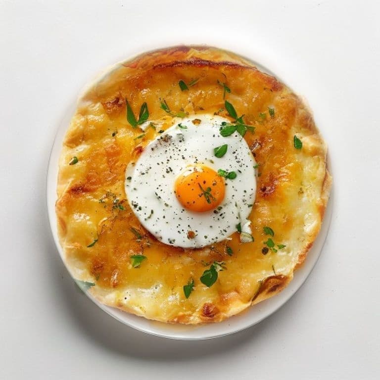 Galette de pomme de terre et œuf