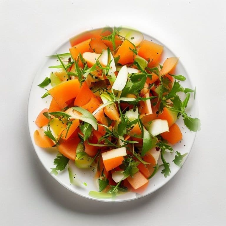Salade de carotte, melon et menthe