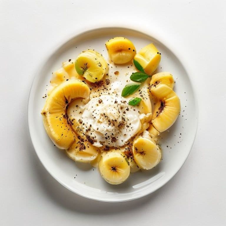 Porridge banane et beurre de cacahuète