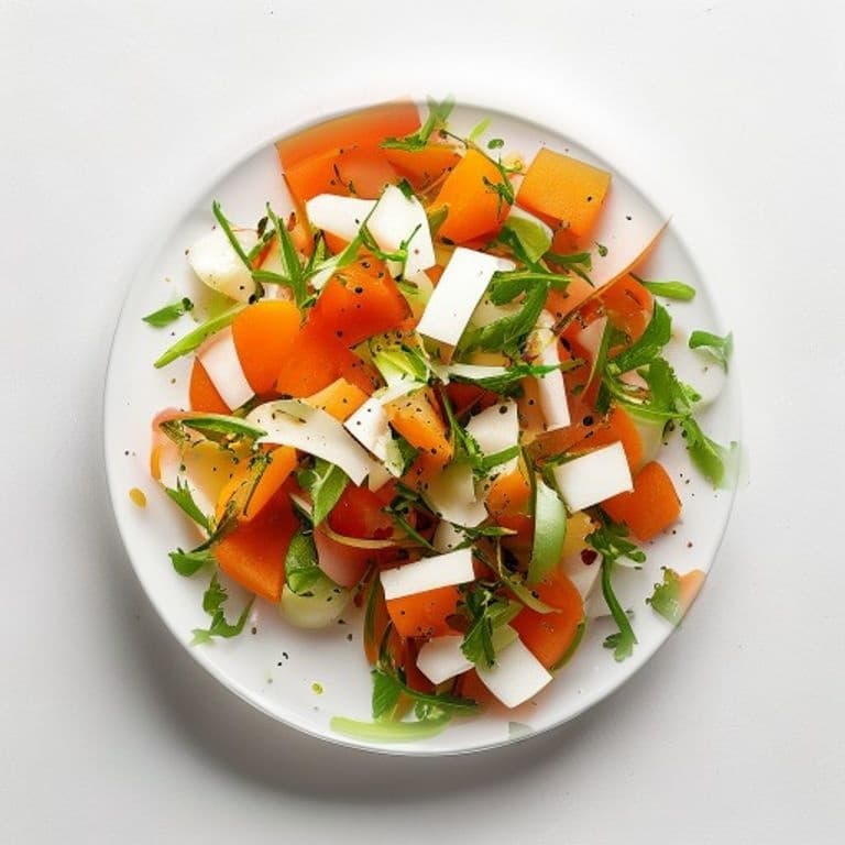 Salade de carotte, abricot et noisettes