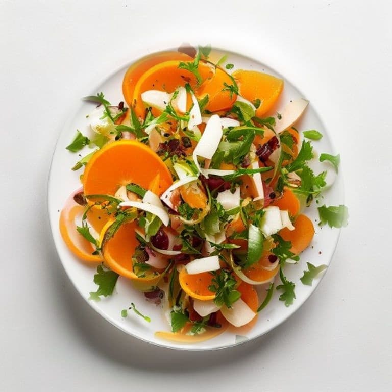 Salade de carotte, orange et raisins secs