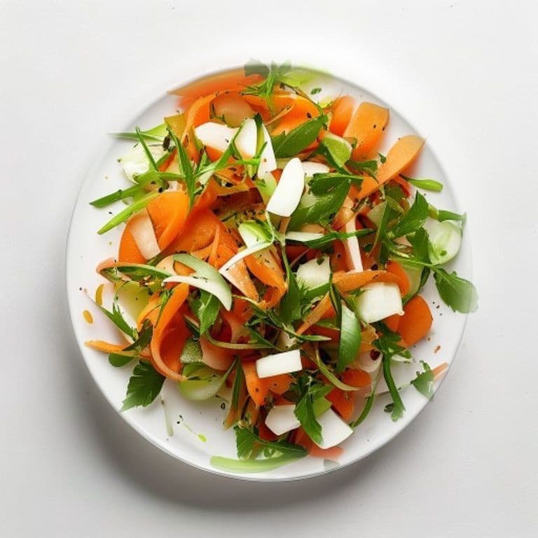 Salade de carotte, noisettes et menthe
