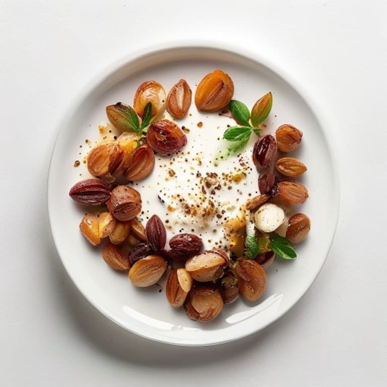 Yaourt gourmand aux amandes et raisins secs