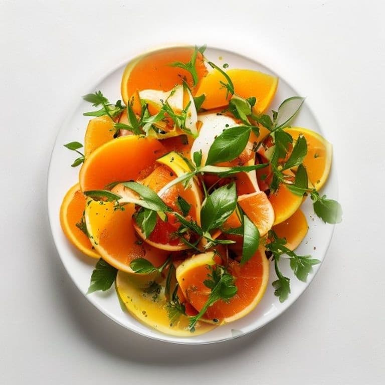 Salade d'orange, melon et menthe