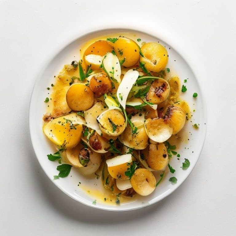 Poêlée de poireaux et pois chiches au curcuma