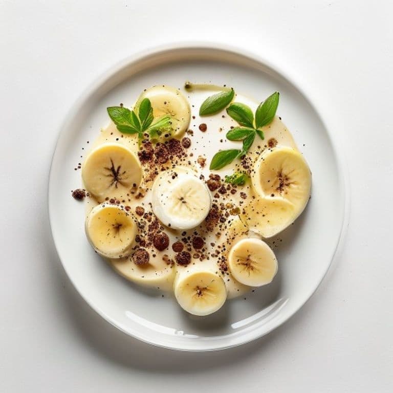 Smoothie lait, banane, cacahuète et avoine
