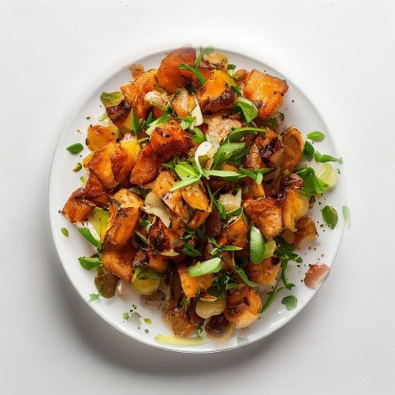 Salade de pois chiches rôtis au four, cumin et citron