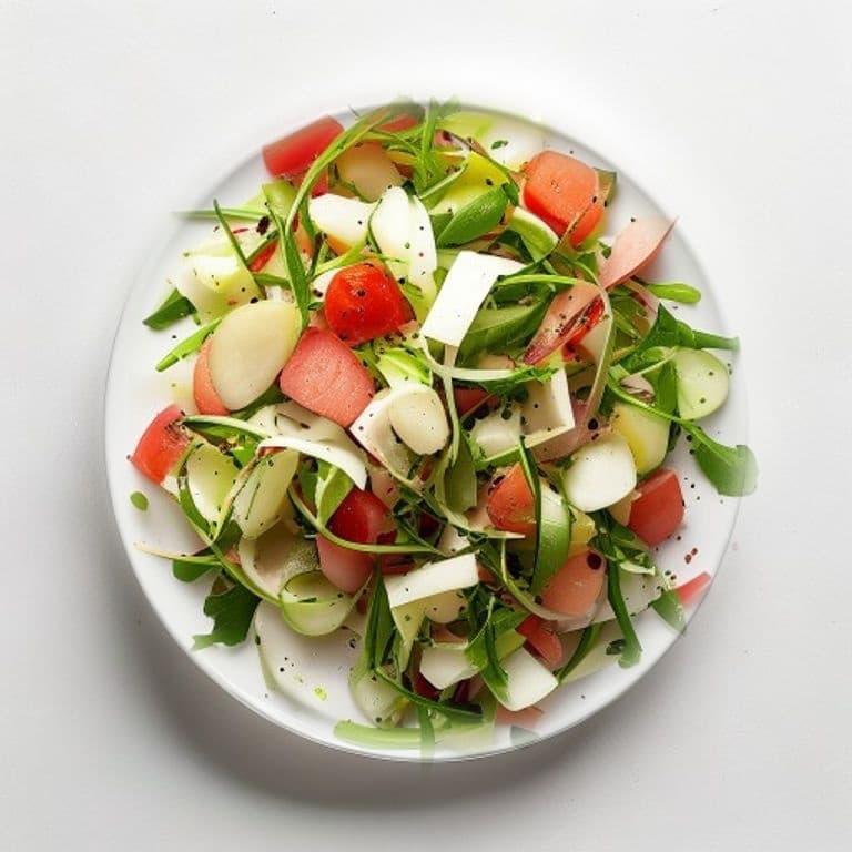 Salade d'endives, radis et noisettes