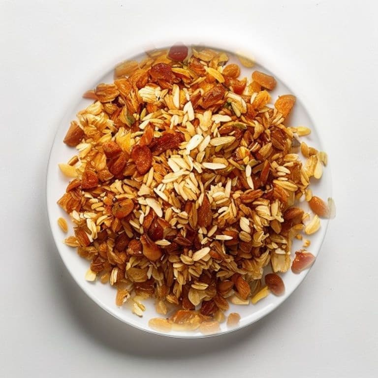Granola maison doré au four, miel et amandes