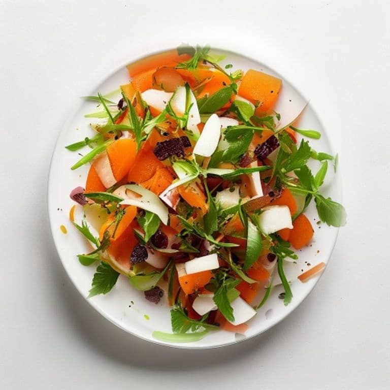 Salade de carotte, raisin et menthe