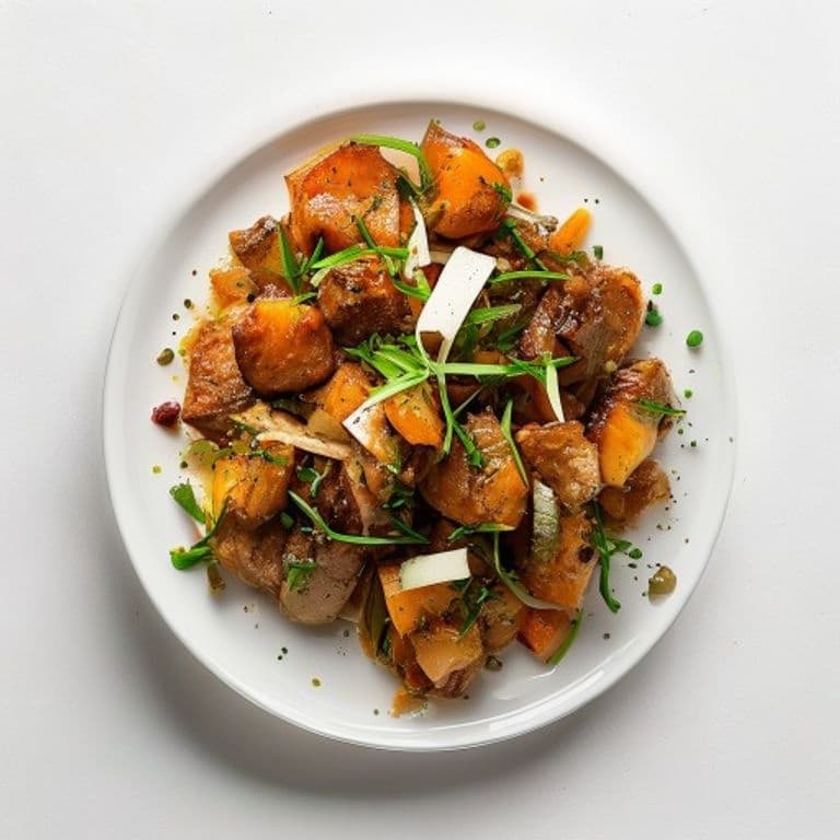 Bœuf haché, chou et carotte mijotés