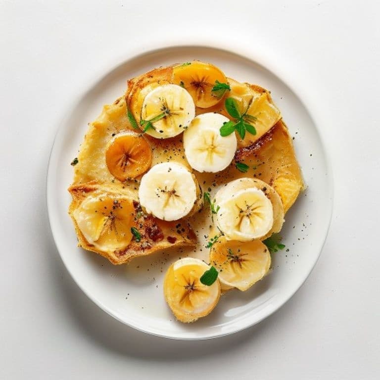 Tartine de biscottes, miel et banane