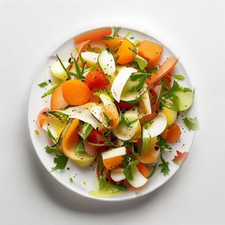 Salade de poire, carotte et noisettes