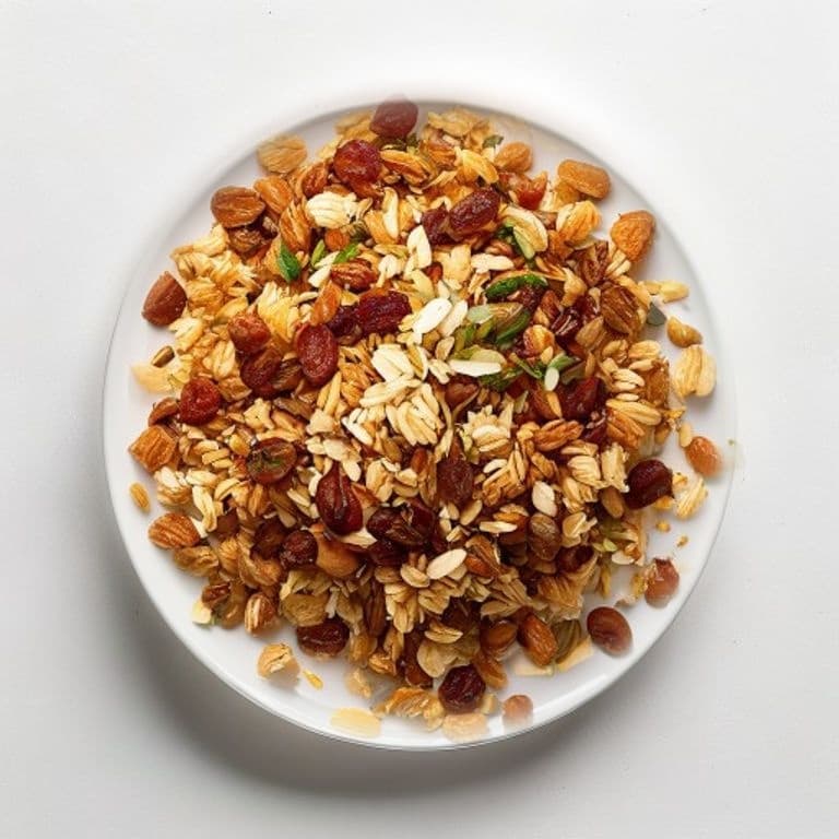 Granola aux noisettes et raisins secs
