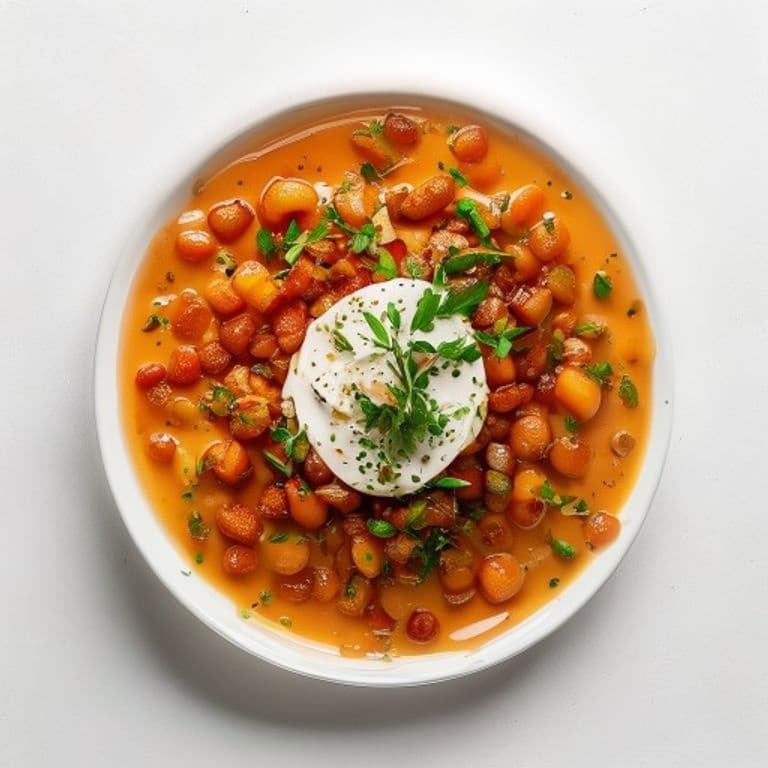 Curry de lentilles corail au lait de coco et curcuma