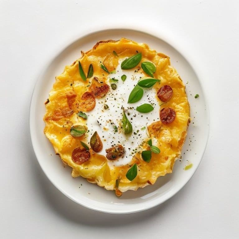 Galette de farine de maïs et œuf