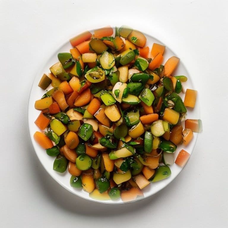 Lentilles vertes aux carottes et oignon