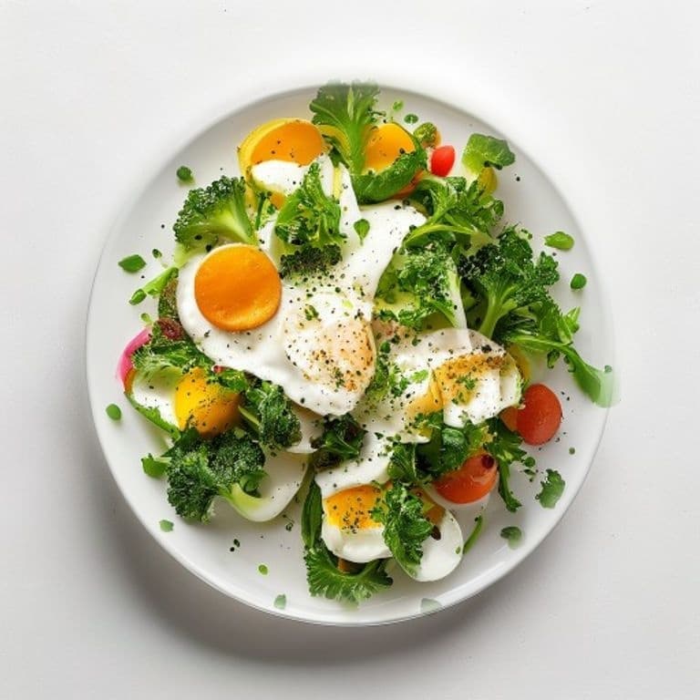 Salade de brocoli, œuf et mayonnaise